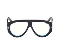 Tom Ford Ft5958-b Blue Block Occhiali Da Vista Uomo Nero Pilot