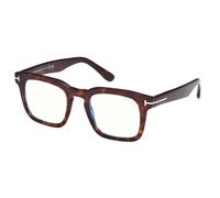Tom Ford Ft6025-b Blue Block Occhiali Da Vista Unisex Avana Squadrato