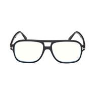 Tom Ford Ft6058-b Blue Block Occhiali Da Vista Unisex Nero Pilot 58mm