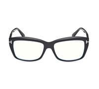 Tom Ford Ft6065-b Blue Block Occhiali Da Vista Unisex Nero Farfalla