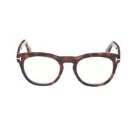 Tom Ford Ft6081-b Blue B Lock Occhiali Da Vista Unisex Avana Geometrico