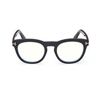 Tom Ford Ft6081-b Blue B Lock Occhiali Da Vista Unisex Nero Geometrico