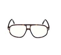 Tom Ford Ft6082-b Blue Block Eyeglasses Unisex Avana Pilot