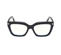 Tom Ford Ft6093-b Blue Block Eyeglasses Donna Nero Cat Eye 53mm