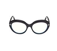 Tom Ford Ft6095-b Blue Block Eyeglasses Donna Nero Oval 54mm
