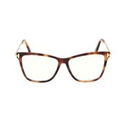 Tom Ford Ft6097-b Blue Block Eyeglasses Unisex Avana Farfalla