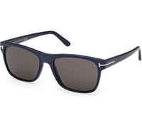 Tom Ford Giulio FT0698 90A, Blu, Plastic, Uomini occhiali da sole 59