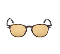 Tom Ford Holt-02 Ft1302 Occhiali Da Sole Unisex Avana Rotondo Marrone 50mm