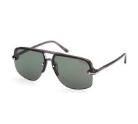 Tom Ford Hugo-02 Ft 1003 Occhiali Da Sole Uomo Grigio Pilot Verde 63mm