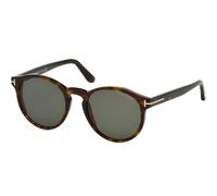 Tom Ford Ian-02 Ft 0591 Occhiali Da Sole Unisex Avana Rotondo Verde 51mm