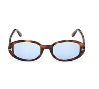Tom Ford Iggy Ft1364 Occhiali Da Sole Donna Avana Ovali Verde 49mm