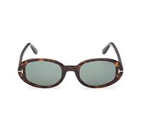 Tom Ford Iggy Ft1364 Occhiali Da Sole Donna Avana Ovali Verde 49mm