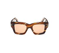 Tom Ford Ilias Ft1154 Occhiali Da Sole Uomo Avana Squadrato Rosa 50mm