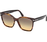 Tom Ford Iris 02 FT1312 55B, Avana, Plastic, Donne occhiali da sole 56