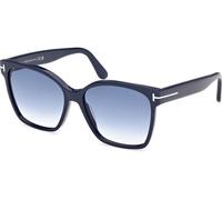 Tom Ford Iris 02 FT1312 90W, Blu, Plastic, Donne occhiali da sole 56