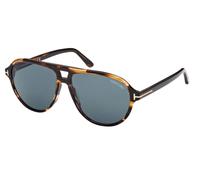 Tom Ford Jeffrey Ft 0932 Occhiali Da Sole Uomo Avana Pilot Blu 59mm