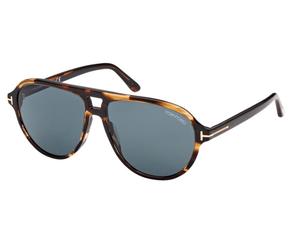 Tom Ford Jeffrey Ft 0932 Occhiali Da Sole Uomo Avana Pilot Blu 59mm