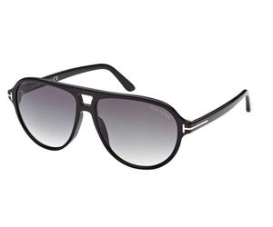 Tom Ford Jeffrey Ft 0932 Occhiali Da Sole Uomo Nero Pilot Grigio 59mm