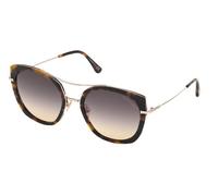 Tom Ford Joey Ft 0760 Occhiali Da Sole Donna Avana Cat-eye Grigio 56mm