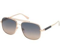Tom Ford Jude Ft 0669 Occhiali Da Sole Uomo Acciaio Pilot Grigio 60mm