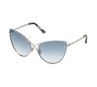 Tom Ford Leila Ft 0786 Occhiali Da Sole Uomo Argento Geometrico Blu 63mm