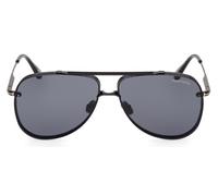 Tom Ford Leon Ft1071 Occhiali Da Sole Unisex Nero Pilot Grigio 62mm