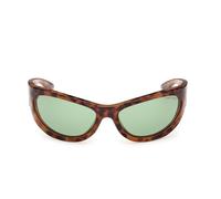 Tom Ford Leona-02 Ft1365 Occhiali Da Sole Donna Avana Ovali Verde 62mm