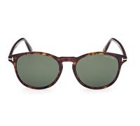 Tom Ford Lewis Ft 1097 Occhiali Da Sole Unisex Avana Rotondo Verde 53mm