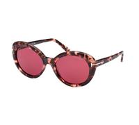 Tom Ford Lily-02 Ft 1009 Occhiali Da Sole Donna Avana Farfalla Viola 55mm