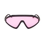 Tom Ford Lorna Ft1121 Occhiali Da Sole Uomo Nero Mascherina Viola