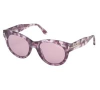 Tom Ford Lou Ft 0741 Occhiali Da Sole Unisex Viola Cat-eye Viola 53mm