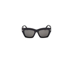 Tom Ford Luna Ft1191 Occhiali Da Sole Unisex Nero Farfalla Grigio 52mm Polarizzato