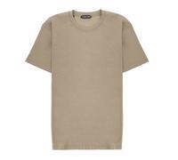 Tom Ford - Lyocell Cotton SS Crew Neck - - Tops - Uomo - Verde - M