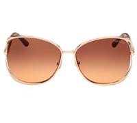 Tom Ford Marta Ft 1091 Occhiali Da Sole Donna Oro Rotondo Marrone 62mm