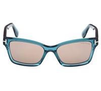 Tom Ford Mikel Ft 1085 Occhiali Da Sole Donna Blu Squadrato Marrone 54mm