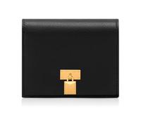 Tom Ford - Natural Grain Leather Padlock Compact Wallet - - Accessories - Donna - Nero - ONE SIZE