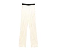 Tom Ford - Pantaloni da pigiama in raso di seta stretch - - Trousers - Donna - Giallo - S