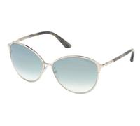 Tom Ford Penelope Ft 0320 Occhiali Da Sole Unisex Argento Cat-eye Blu 59mm