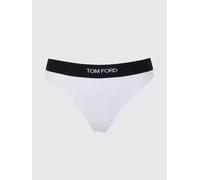 TOM FORD Perizoma in modal stretch con fascia elasticizzata logata a contrasto L Bianco