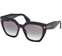 Tom Ford Phoebe FT0939 01B, Nero, Acetate, Donne occhiali da sole 56