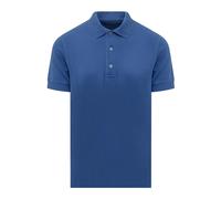 Tom Ford - Polo in Piqué di Lyocell e Cotone - - Tops - Uomo - Blu - XL