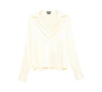 Tom Ford - Polo in raso di seta stretch - - Blouses & Shirts - Donna - Beige - S