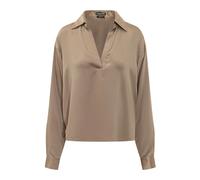 Tom Ford - Polo in Seta Stretch - - Blouses & Shirts - Donna - Grigio - L