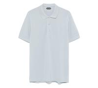 Tom Ford - Polo Piquet con Lyocell e Cotone - - Tops - Uomo - Blu - 4XL