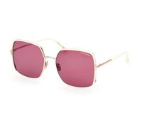 Tom Ford Raphaela Ft 1006 Occhiali Da Sole Donna Oro Geometrico Viola 60mm