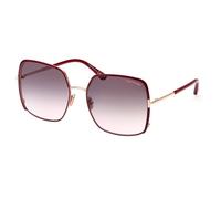 Tom Ford Raphaela Ft 1006 Occhiali Da Sole Donna Rosso Geometrico Blu 60mm