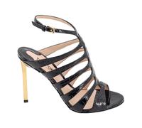 Tom Ford - Sandali in pelle nera con stampa cocco - - Shoes - Donna - Nero - 38 EU