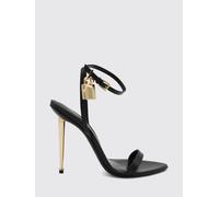 TOM FORD Sandali Padlock in pelle con tacco a spillo e lucchetto 39 Nero