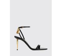 TOM FORD Sandali Padlock in pelle ovina con tacco a spillo e cinturino 38½ Nero