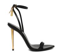 Tom Ford - Sandalo Nudo a Punta in Pelle Lucida con Lucchetto - - Shoes - Donna - Nero - 36 EU